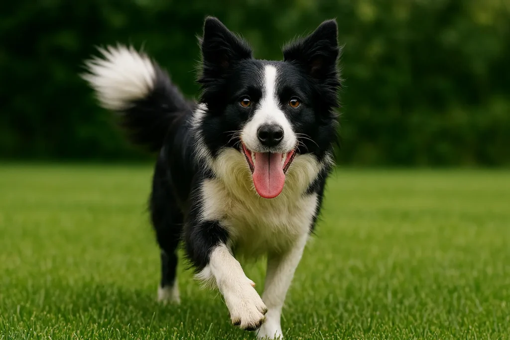 A dog playing in a safe yard, a key component of effective flea and tick prevention for dogs.